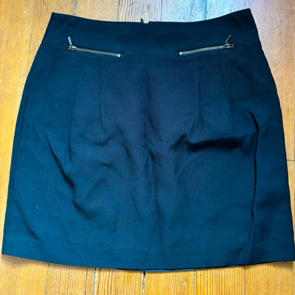 Black mini skirt